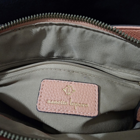 Nanette Lepore Peach Color Shoulder/Crossbody Bag - Picture 6 of 16